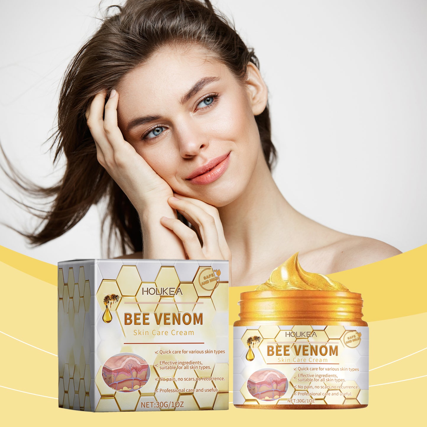 Bee Venom Soothing Repair Cream - Moisturizing Body & Skin Care