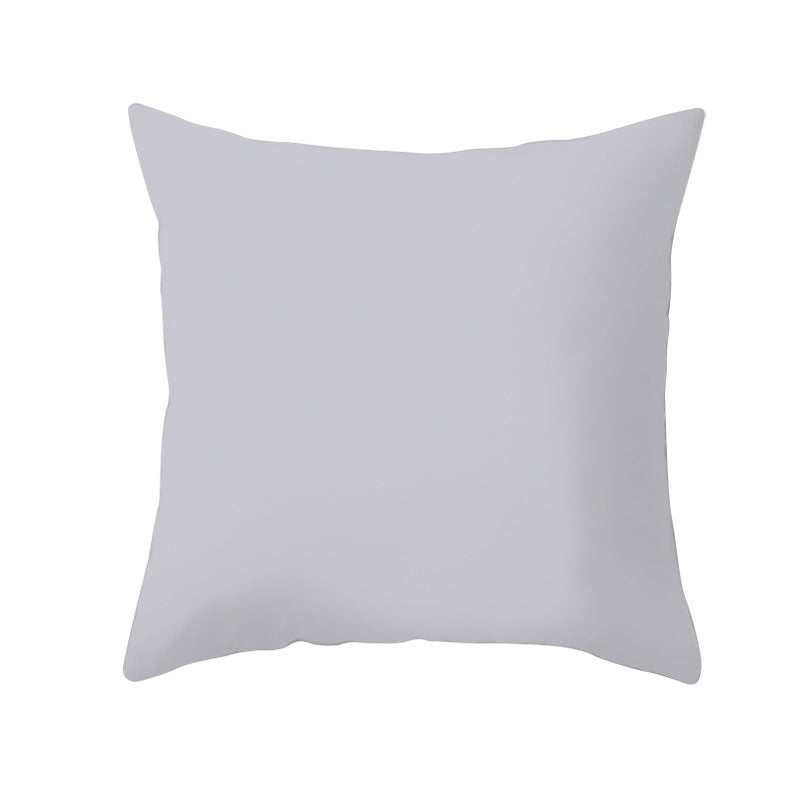 Solid Color Peach Skin Cotton Linen Pillowcase 45x45cm for Living Room