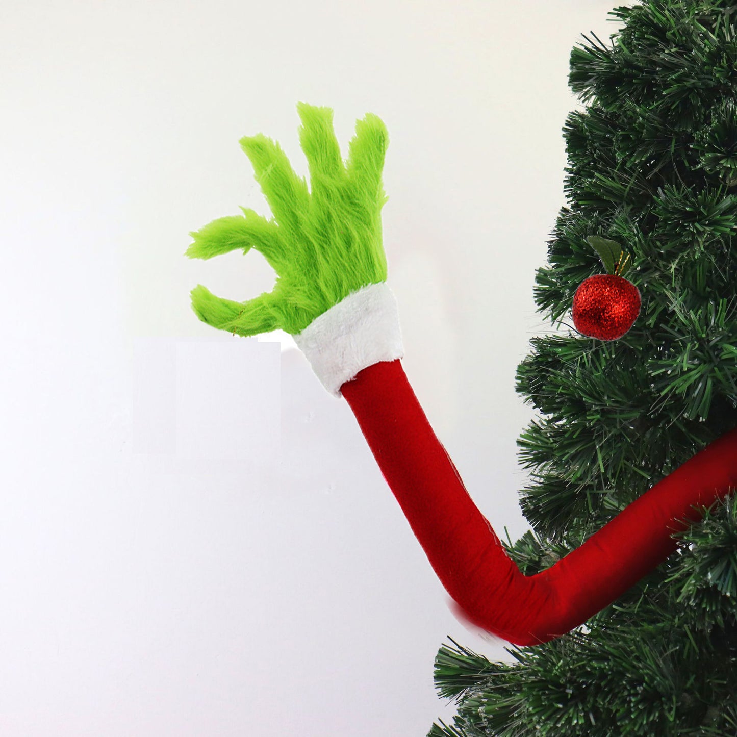 Christmas Elf Arm Plush Hanging Ornament - Red & Green
