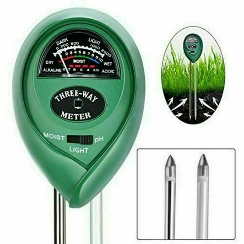 3-in-1 Soil pH Moisture Light Tester Meter for Garden Plants