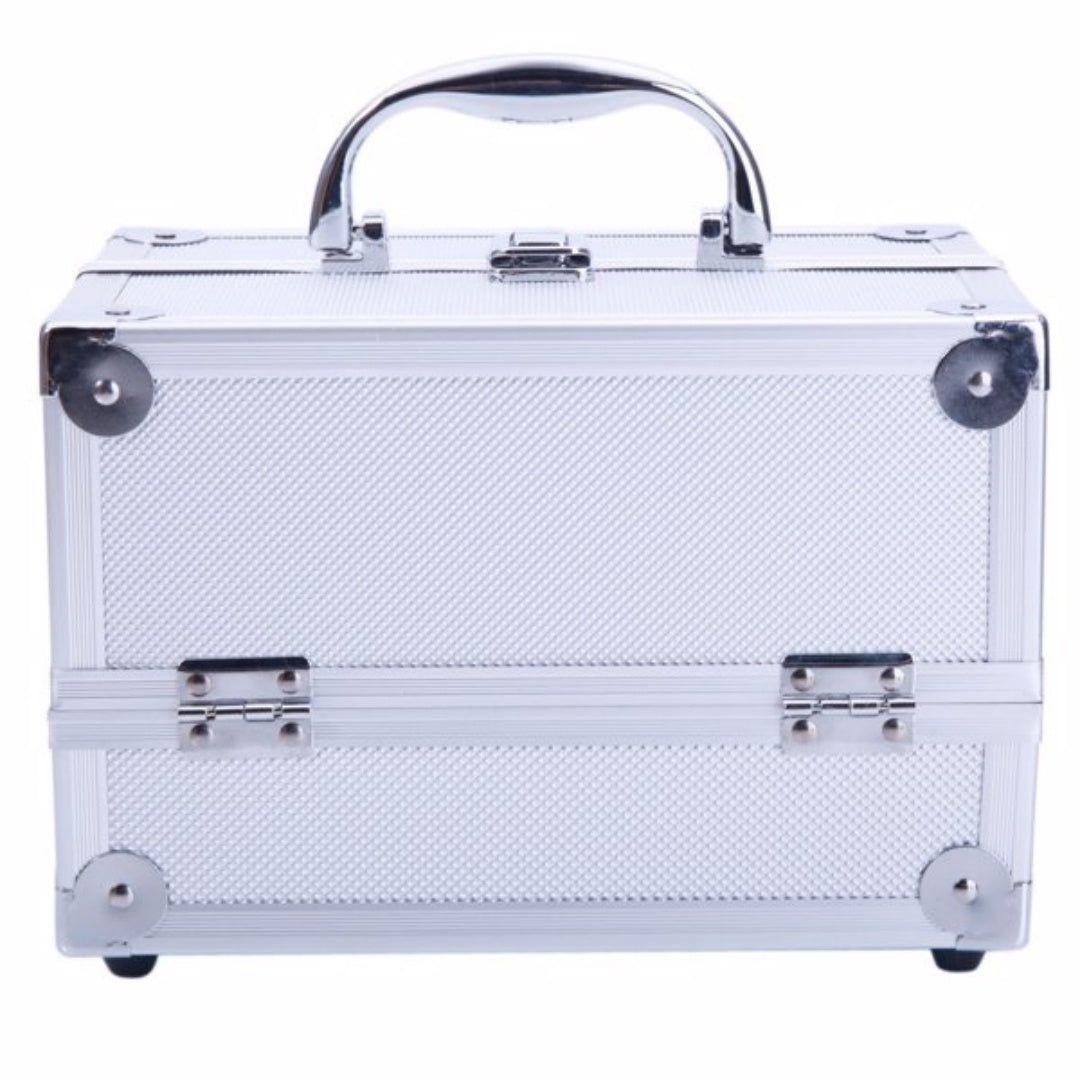 Aluminum Makeup Case with Mirror - Portable Organizer SM-2176