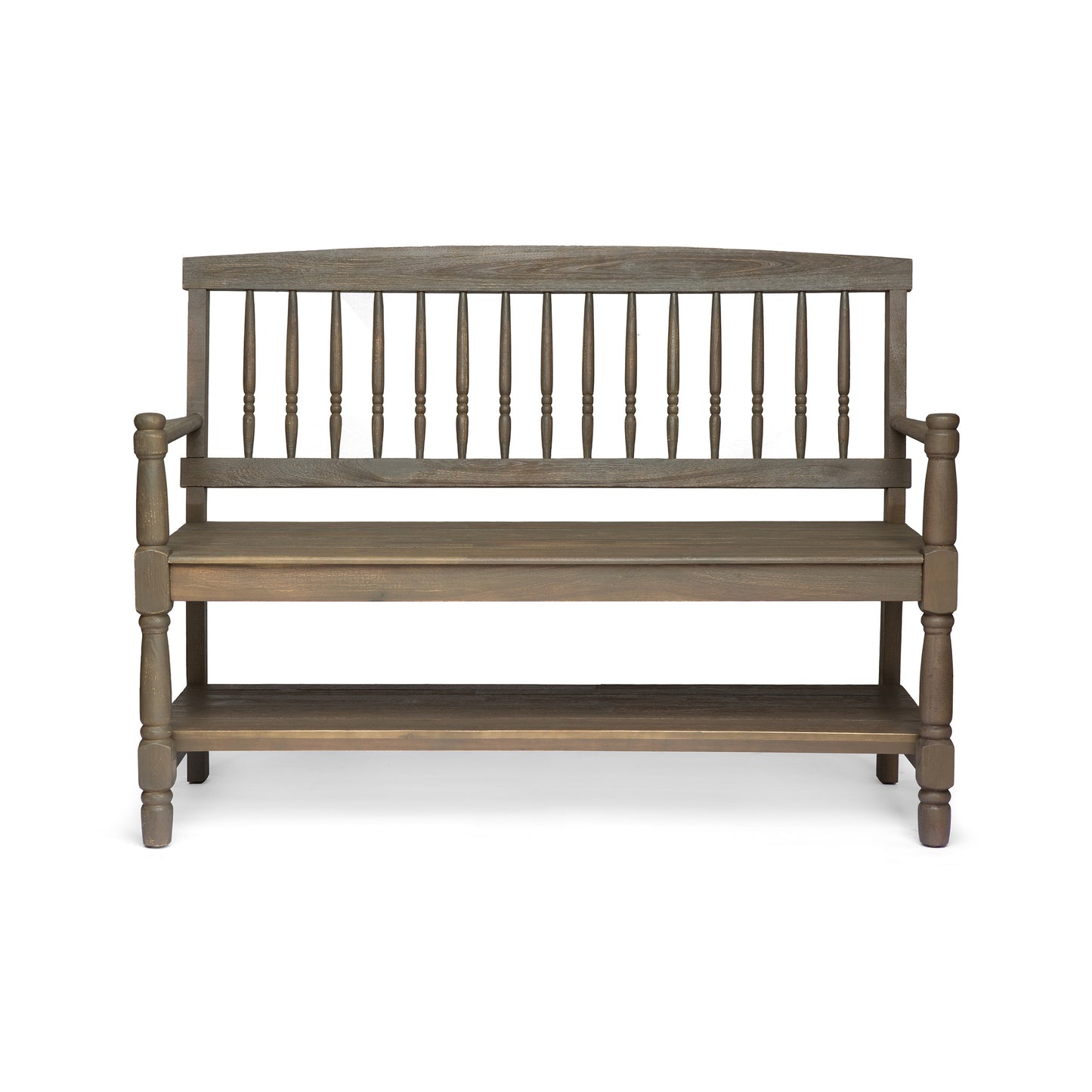 Imperial Grey Wooden Bench - 51" Length