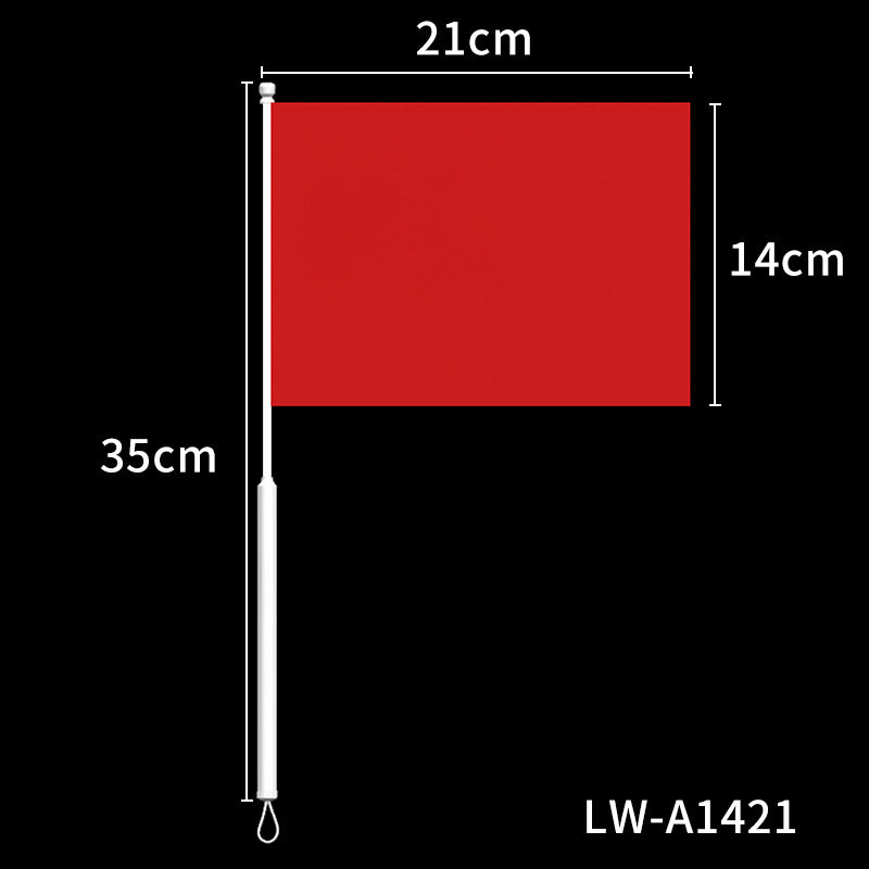 Festival Celebration Sports Event Red Flag - All Sizes & Variants
