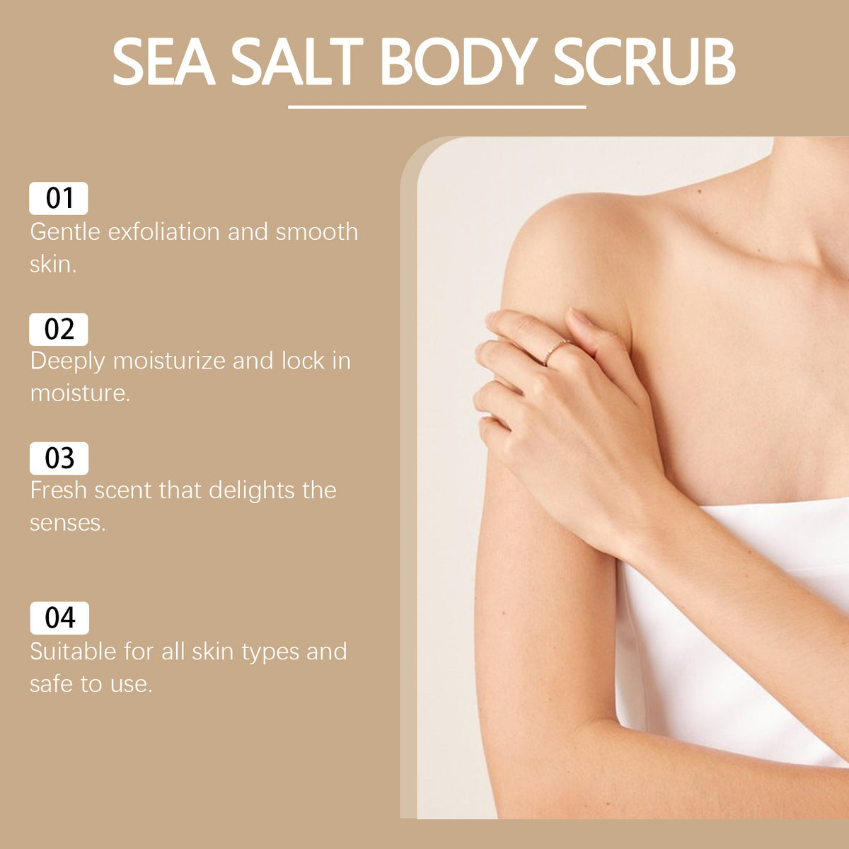 Coconut Coffee Body Scrub Cream Mild Exfoliating Dead Skin