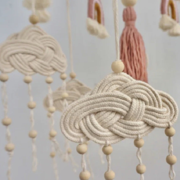 Nordic Style Baby Room Handwoven Pendant Light - Cotton Hanging Lamp