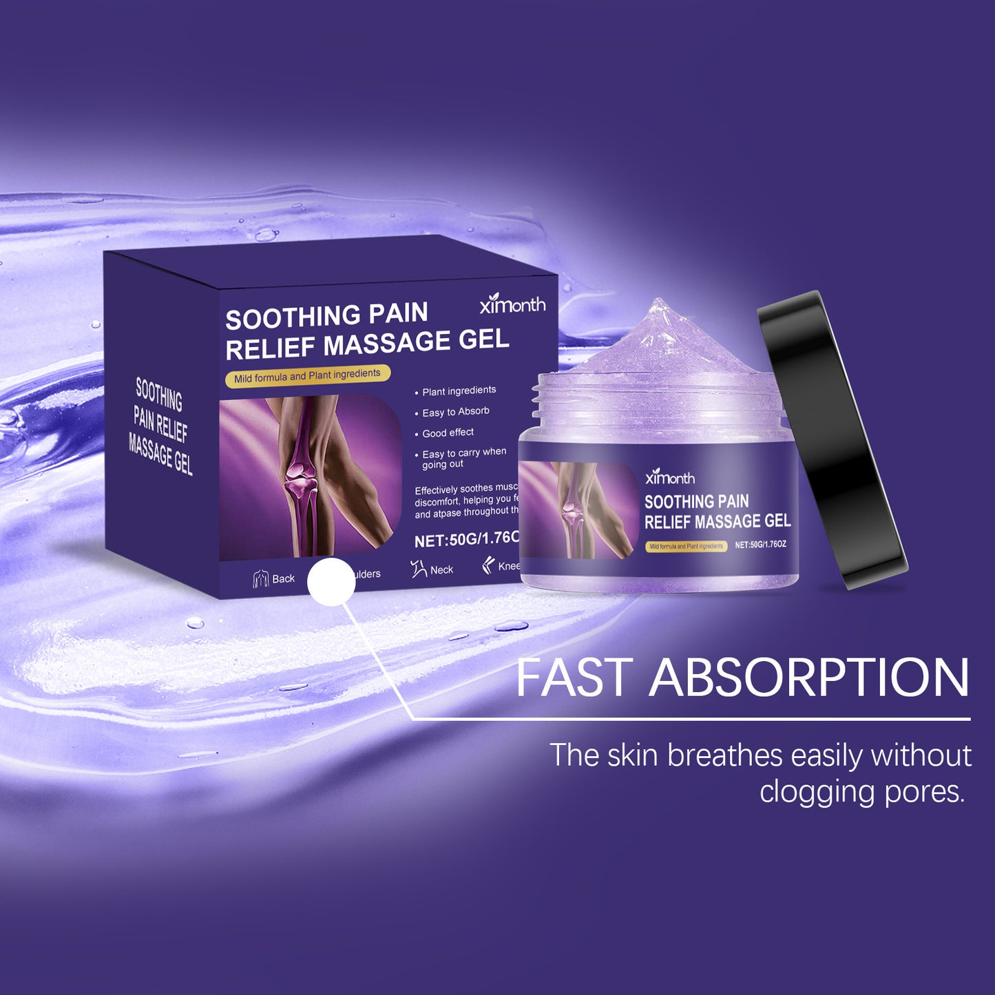 Body Joint Pain Relief Gel - 50g Universal Care for Discomfort