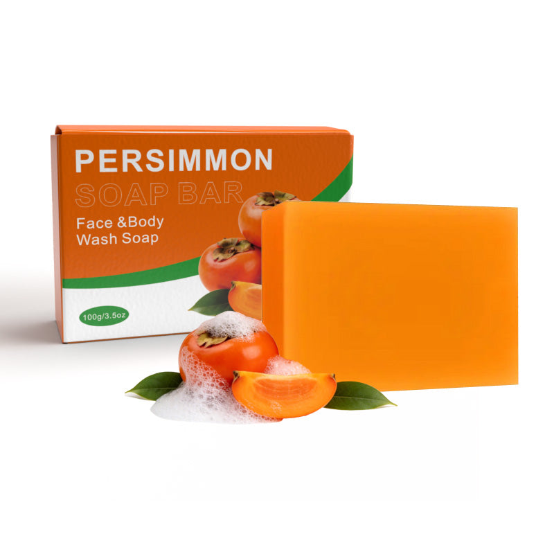 Rectangular Persimmon Soap Bar 100g - Natural Body Care