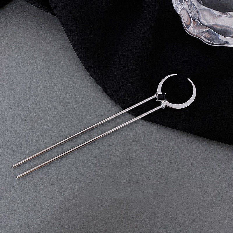 Metal U-Shaped Hair Pin - Silver Hair Accessory for Styling