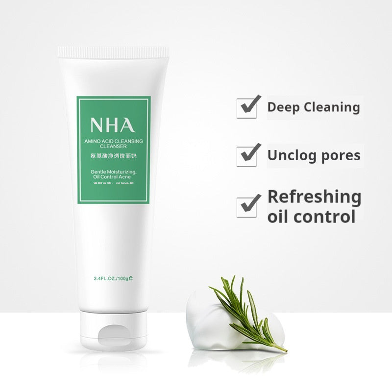 Amino Acid Facial Cleanser - Deep Cleansing Gentle Foam for All Skin Types 100ml