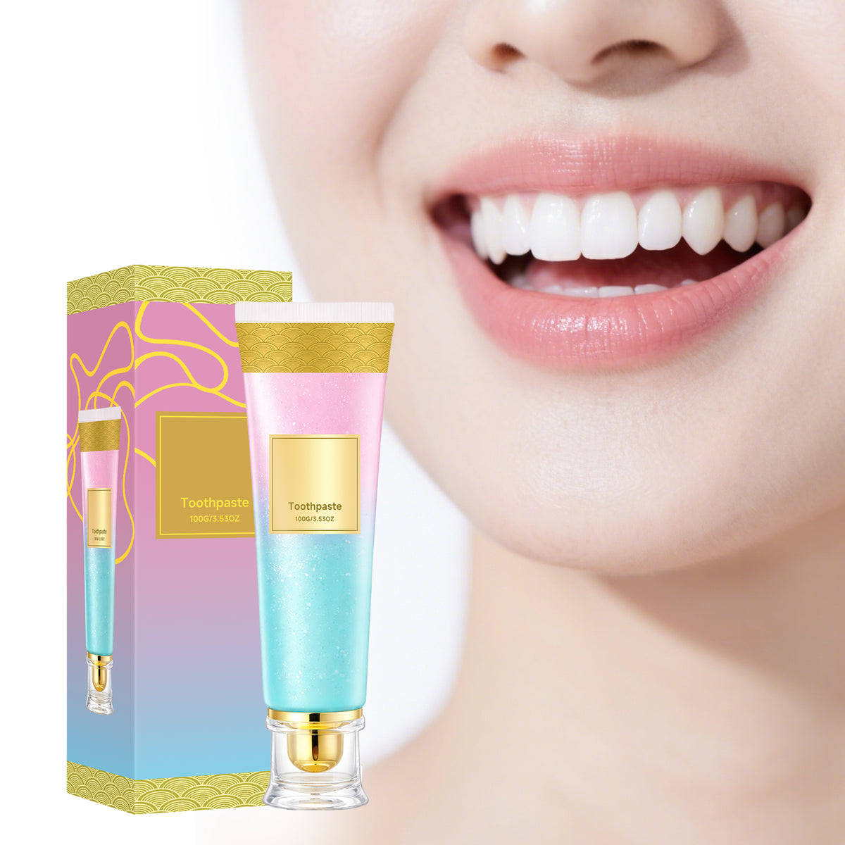 Niacinamide Whitening Toothpaste for Bright Teeth & Fresh Breath - 100g