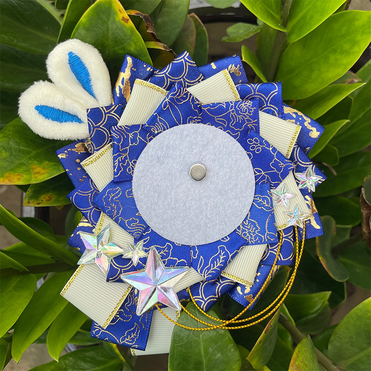 Decorative Badge Pain Bag Accessory - Unisex Wreath & Flower Ornament