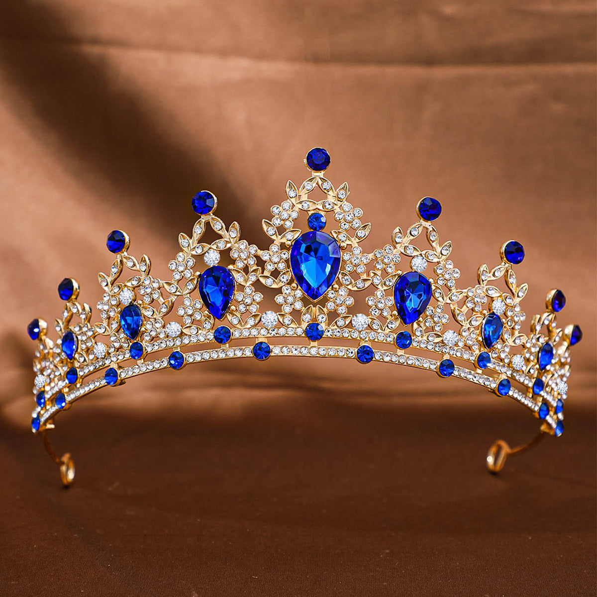 Rhinestone Crown Headband Wedding Hair Accessory