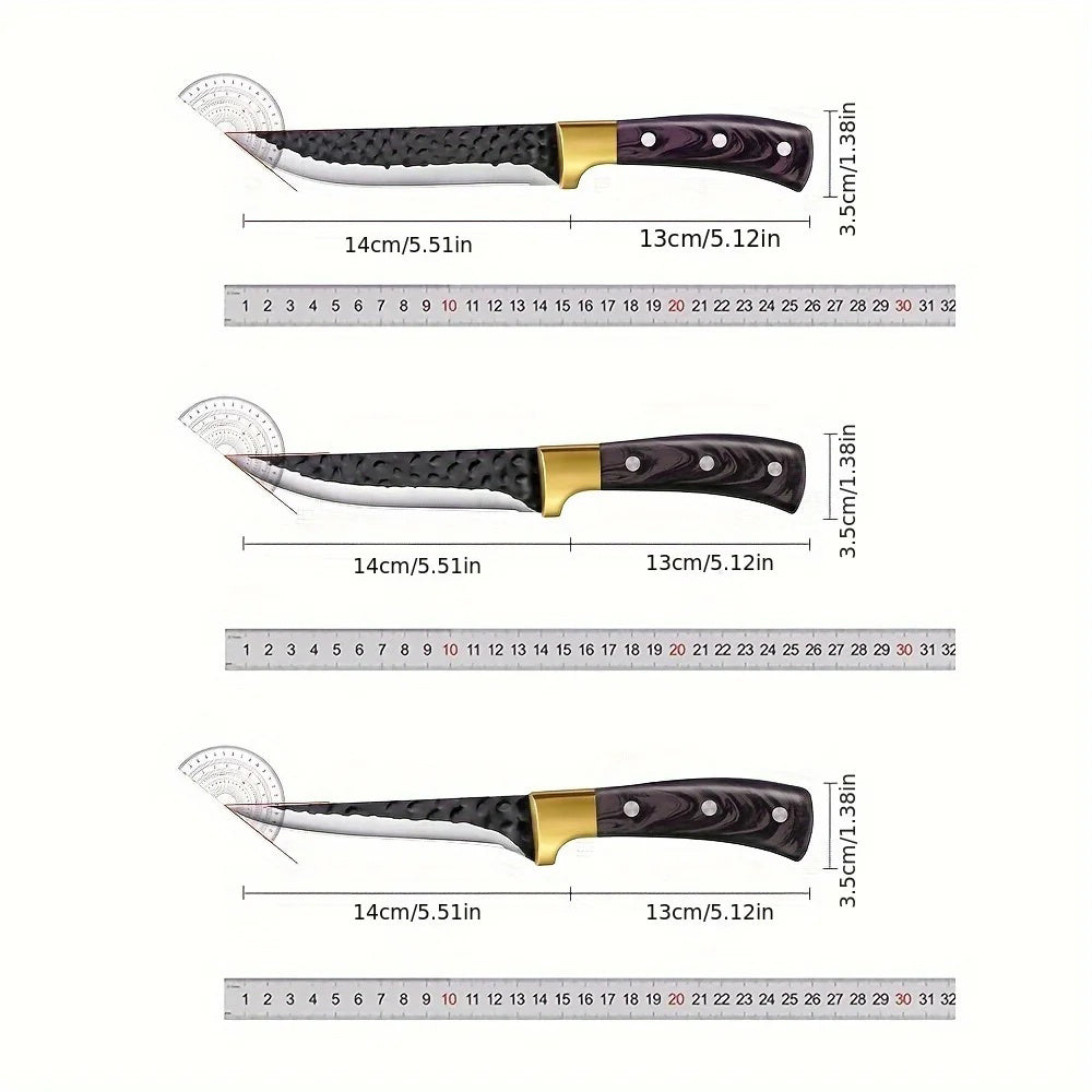 3-Piece Kitchen Knife Set - Precision Cutting Tools