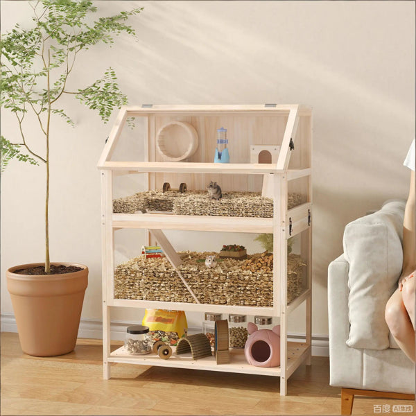 Hamster Cage Pet Enclosure for Small Rodents