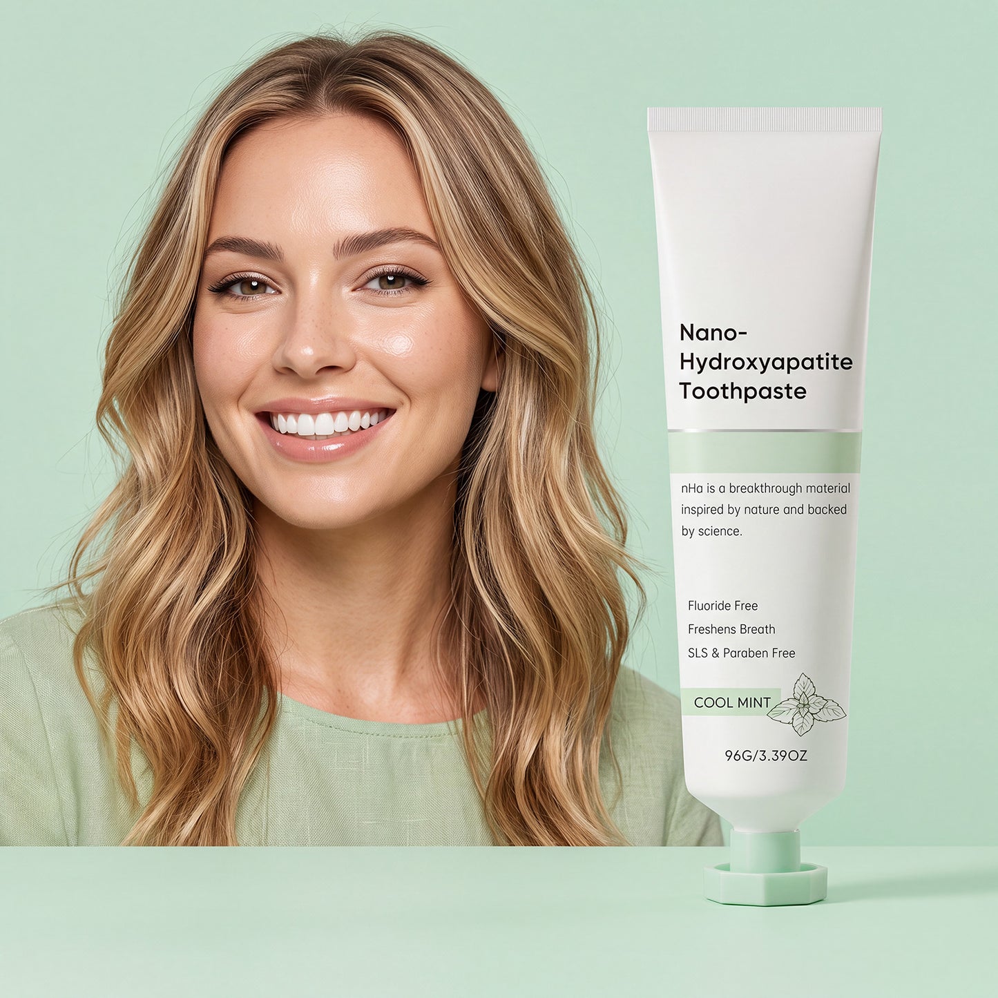Refreshing Mint Toothpaste 96g - Gentle Oral Care & Fresh Breath