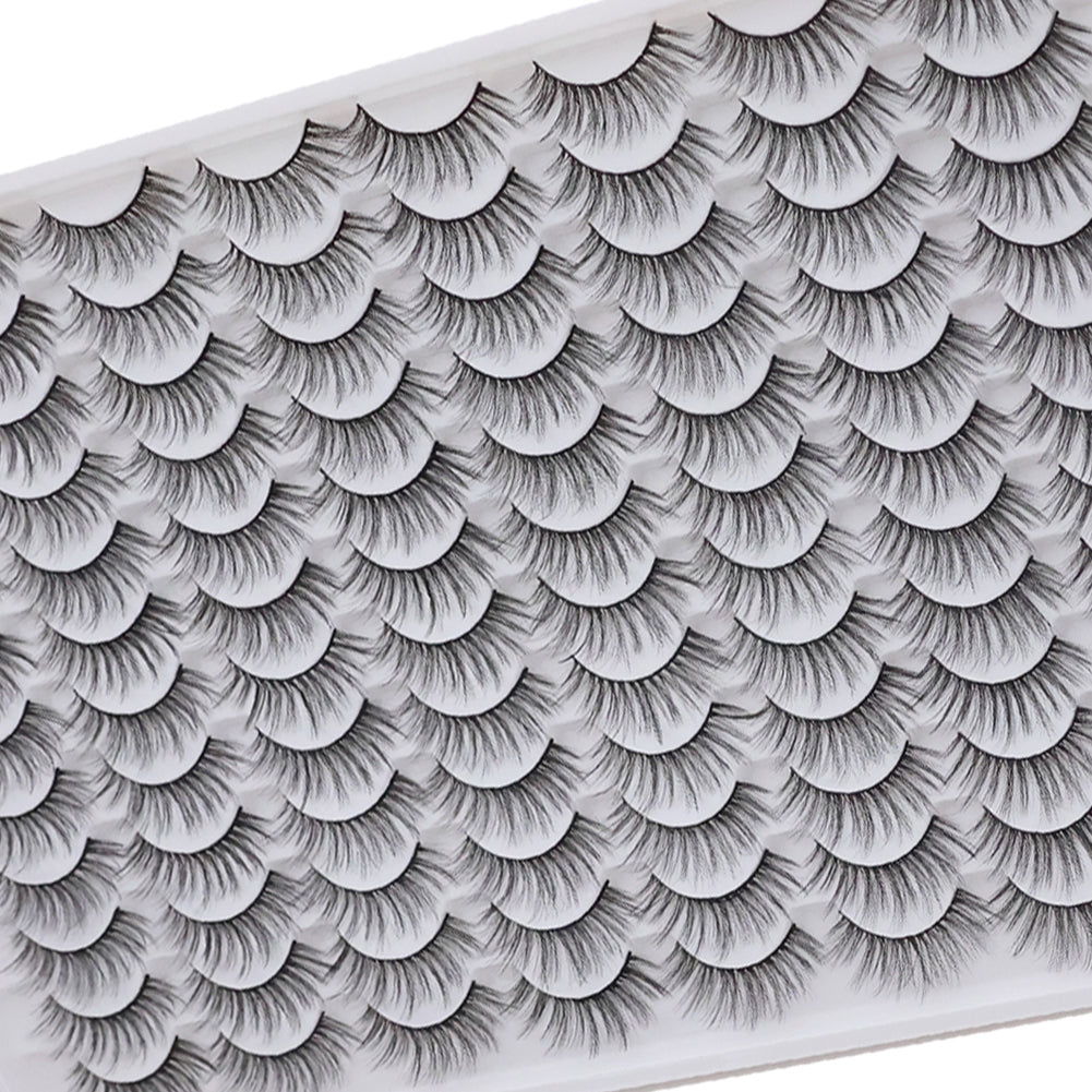 3D Multi-Layered False Eyelashes - Soft & Realistic Black Lashes