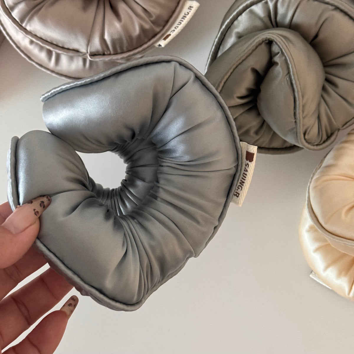 Fabric Hair Ring - Handmade Hair Accessory