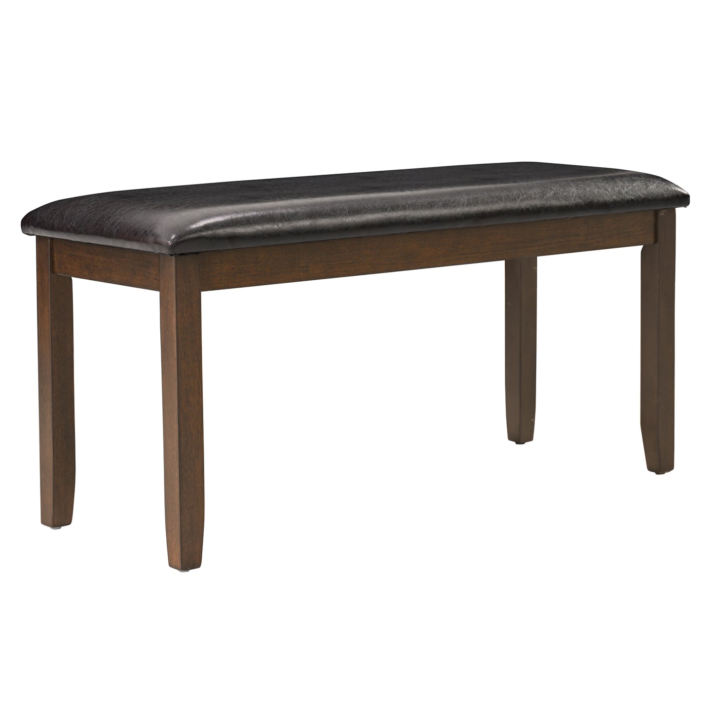 6-Piece Farmhouse Dining Table Set with Bench & Chairs - Dark Walnut
