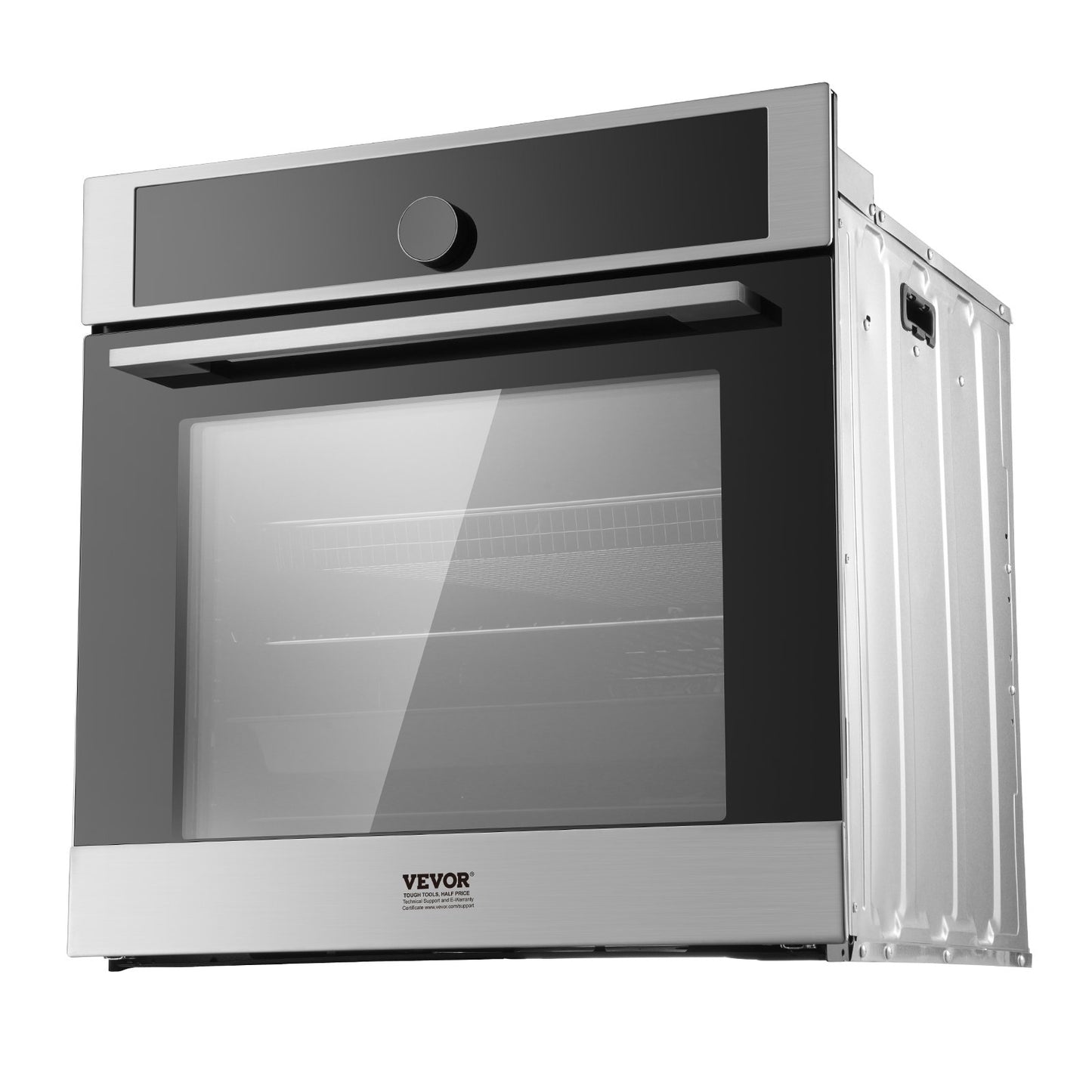 24-Inch Electric Built-in Wall Oven with 16 Functions - Black