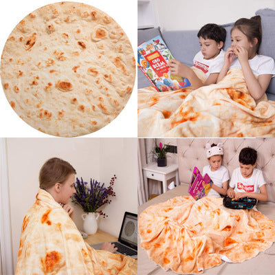 Corn Pancake Blanket - Colorful Flannel Air-Conditioning Throw