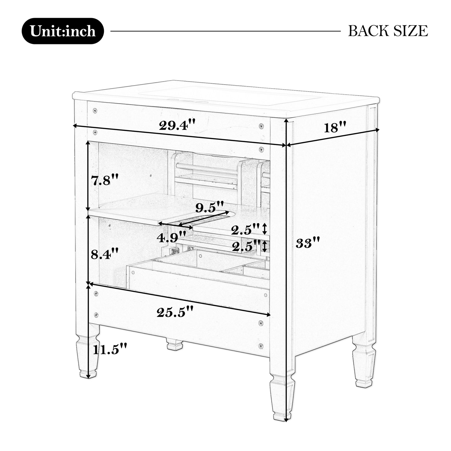 60" Green Bathroom Vanity Set with Double Sinks & Storage