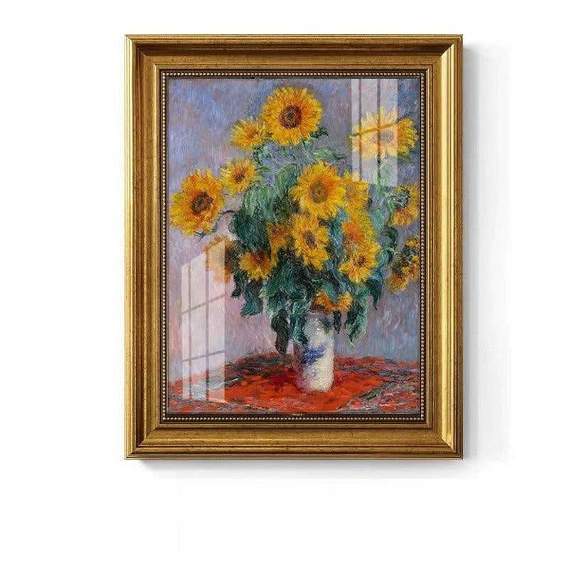 European American Style Decorative Oil Painting with Gold Frame - Landscape or Character
