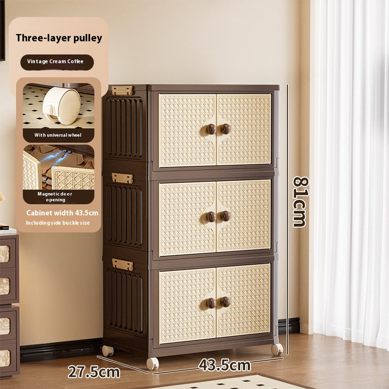 Foldable Household Storage Cabinet - Multiple Sizes & Layers