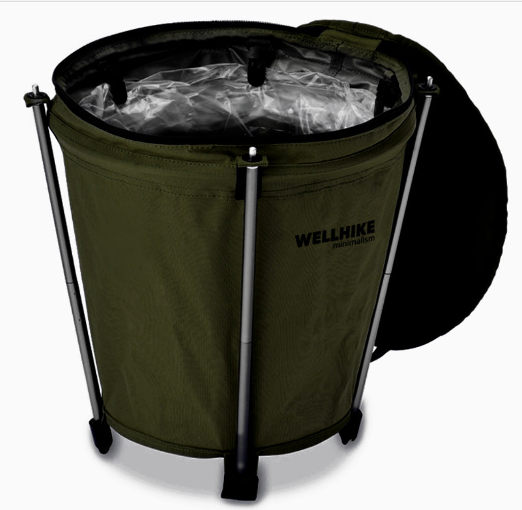 Outdoor Foldable Storage Round Bin 20L - Weatherproof Garden Storage