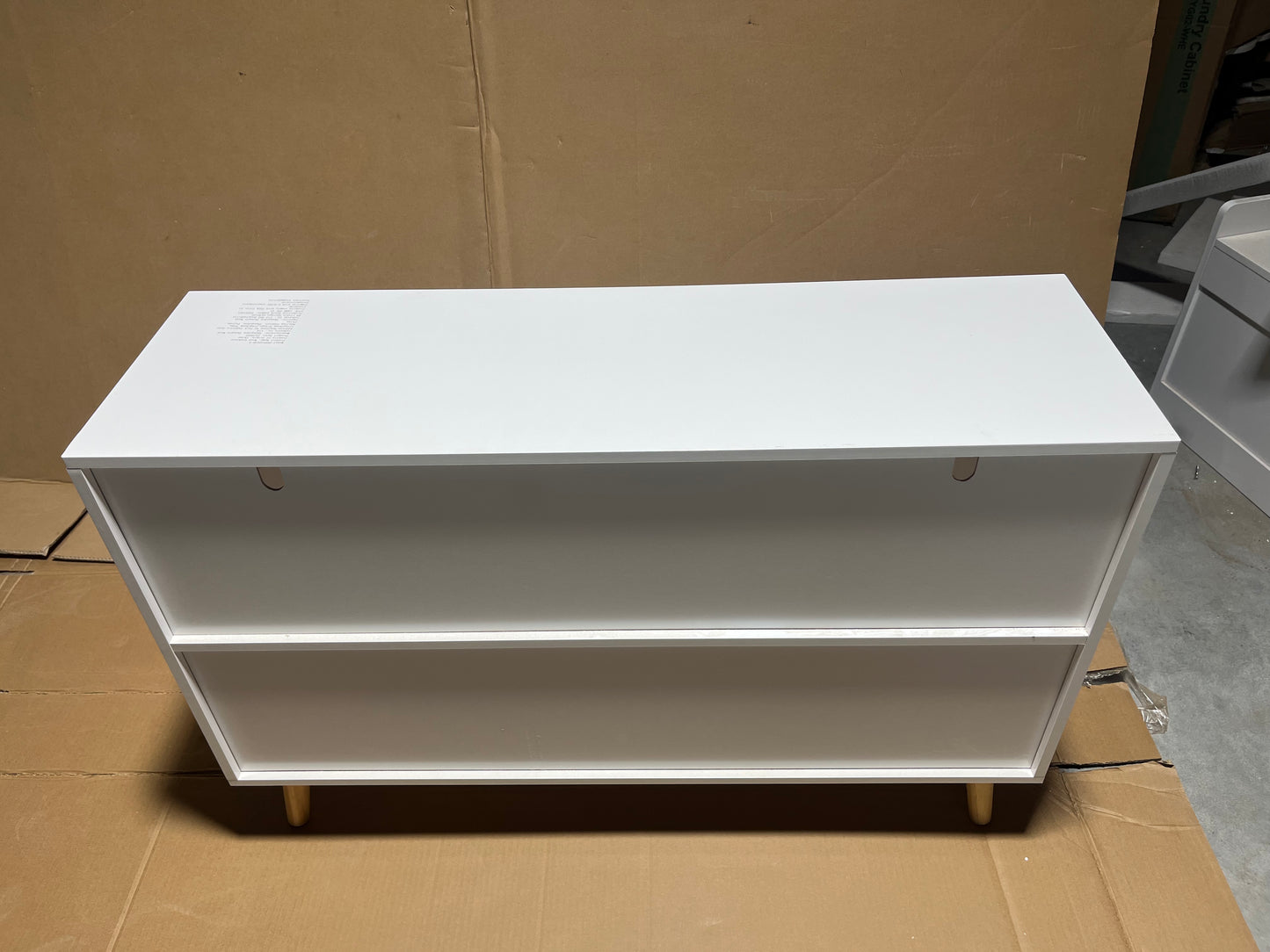 Kids Bookcase with Collapsible Fabric Drawers - White & Green