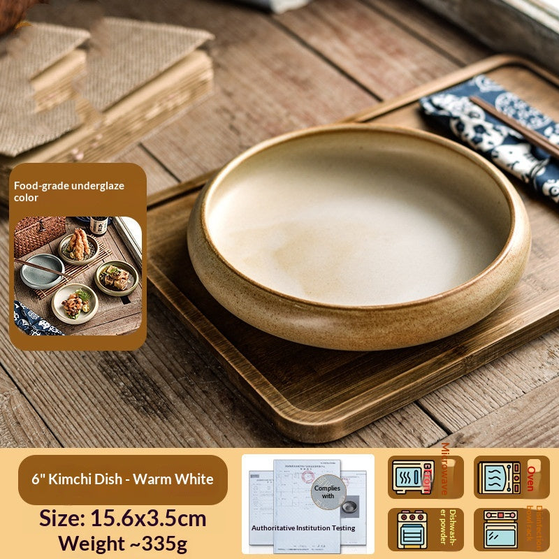 Ceramic Serving Plate for Kimchi and Cold Dishes - Exquisite Dinnerware