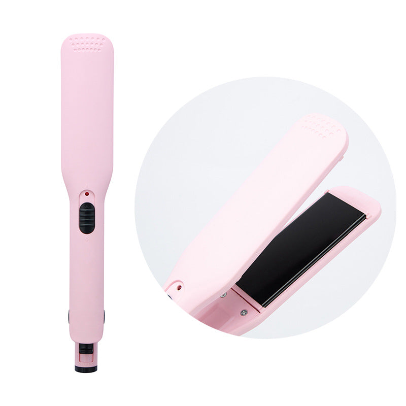 Dual-Use Electric Hair Curler and Straightener - Adjustable Temperature, Fast Heating