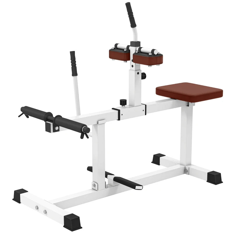 Adjustable Seated Calf Raise Machine - Brown Steel Gym Equipment