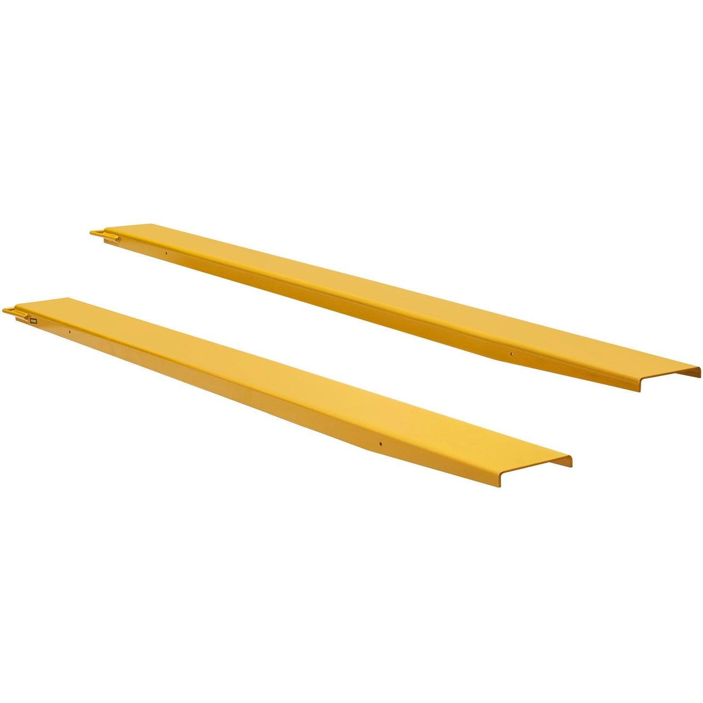 Heavy Duty Forklift Pallet Fork Extensions - 96 Inch Length, Yellow
