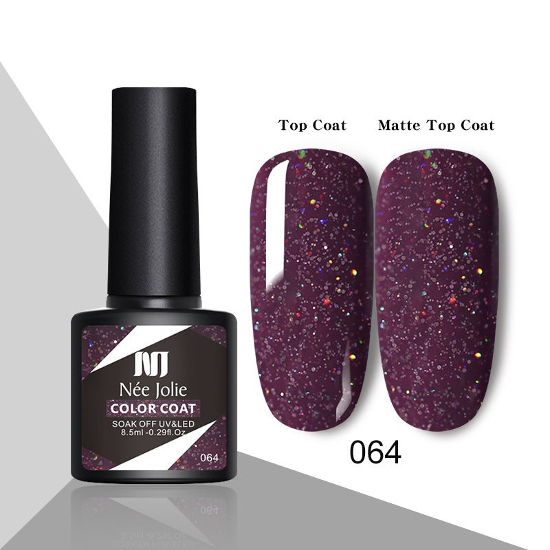 Reflective Gel Nail Polish Set - Christmas Red UV-LED Safe Long-Lasting