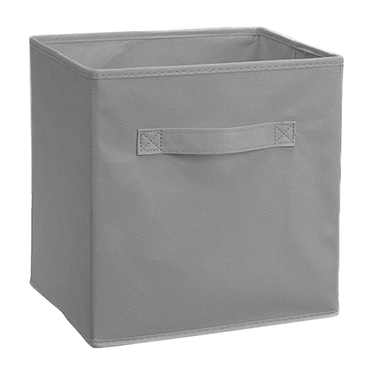 Multi-Color Fabric Storage Box with Lid – 27x27x28cm Wardrobe & Toy Organizer