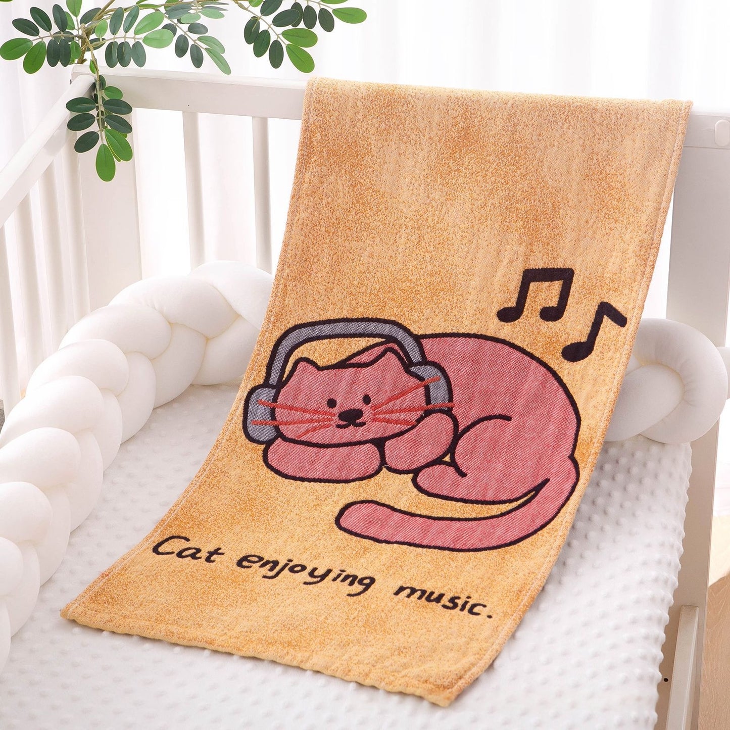 Washed Cotton Towel - Soft Gauze Fabric for Home Use - Multiple Styles & Sizes