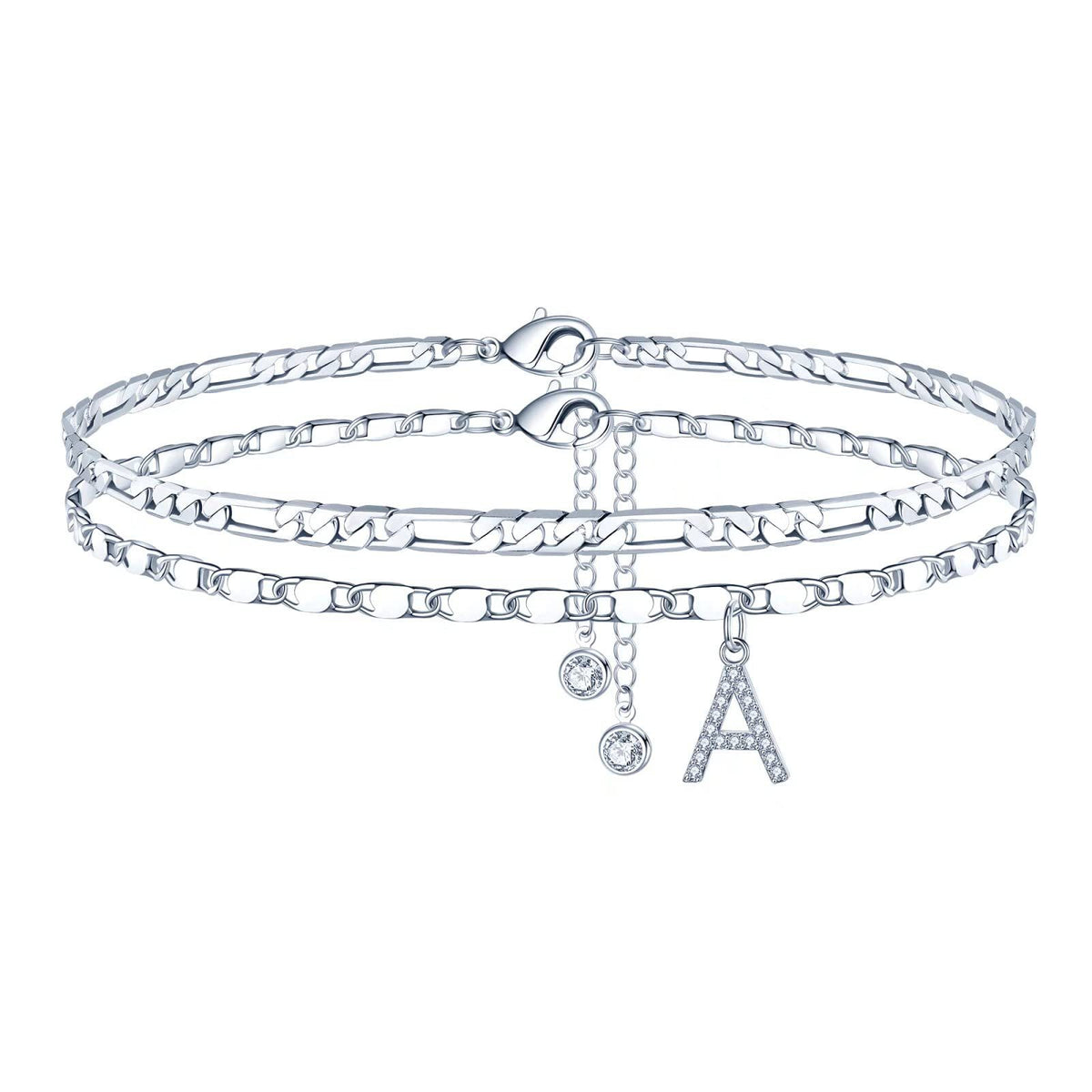 Simple Fashion Bead Double-circle Anklet