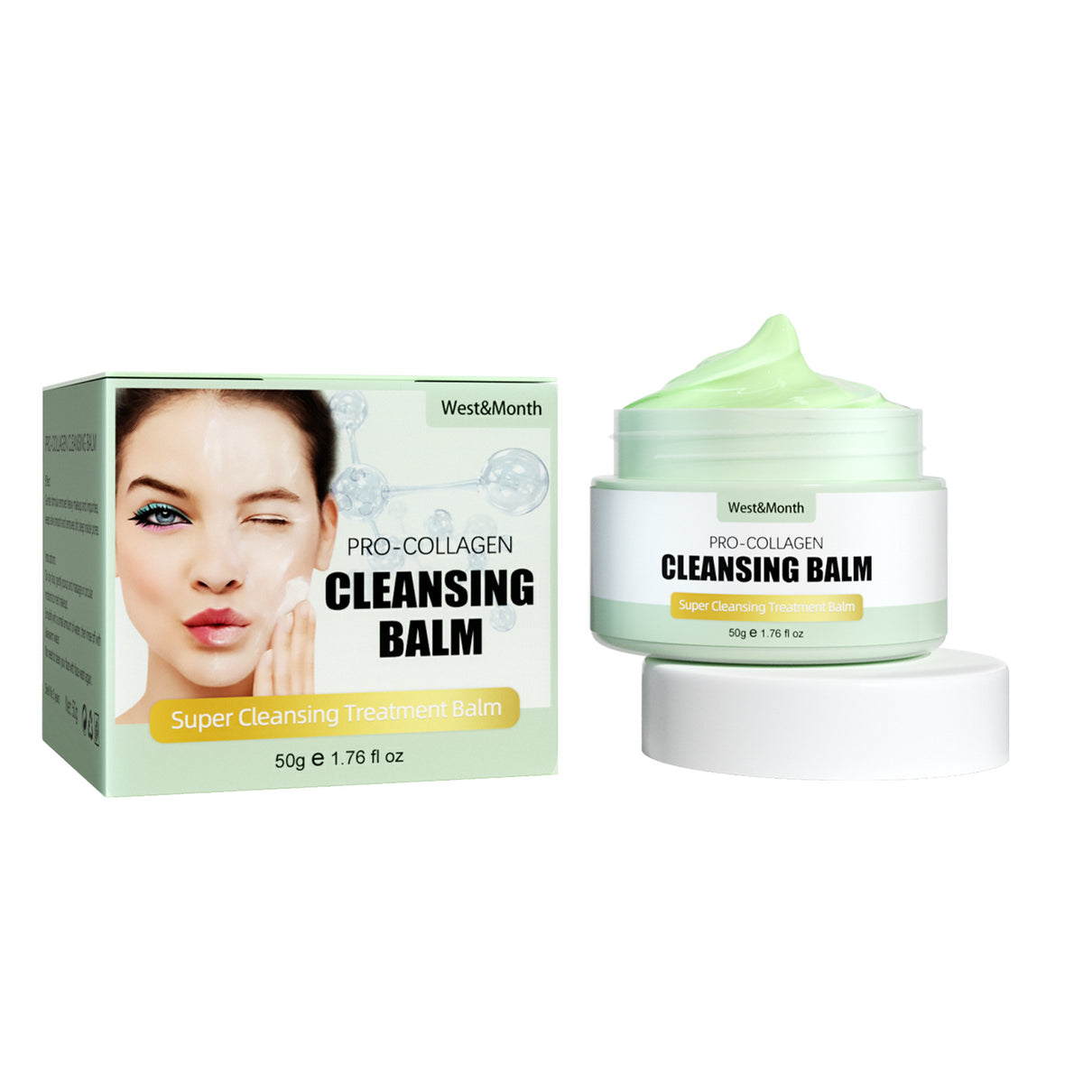 Mild Cleansing Cream Deep Facial Cleanser 50g - Gentle Skin Care