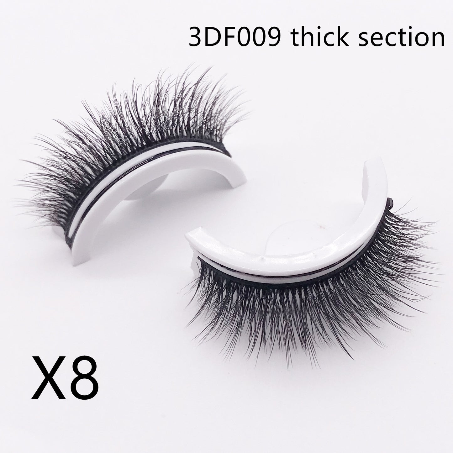 Self Adhesive False Eyelashes Reusable No Glue Natural & Long Styles