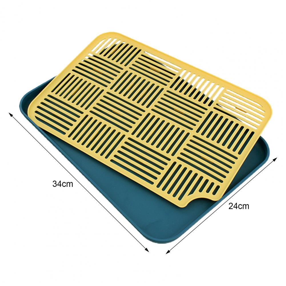 Double-Layer Portable Fruit Tray with Removable Grid for Kitchen and Dining