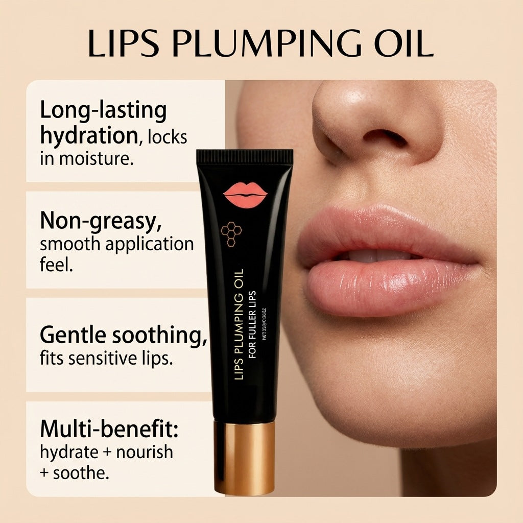Nourishing Lip Oil - Plumping Moisturizing Lip Treatment 15g