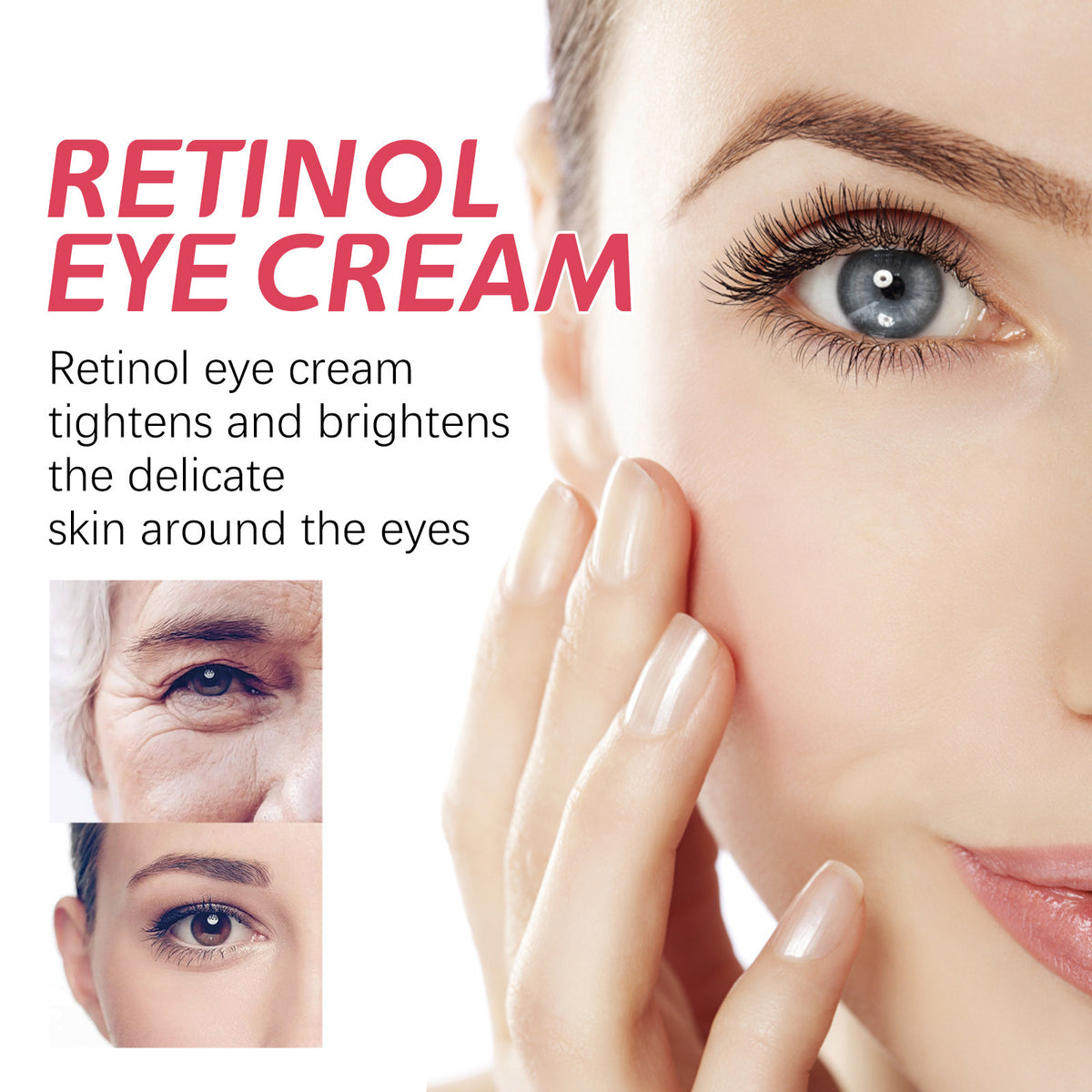 Retinol Eye Cream 15ml - Nourishing Facial Skincare for Dark Circles