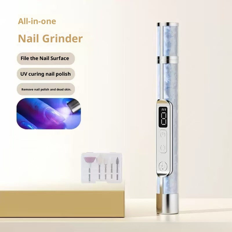 LCD Display 2-in-1 Nail Polishing & Baking Lamp Electric Nail Grinder