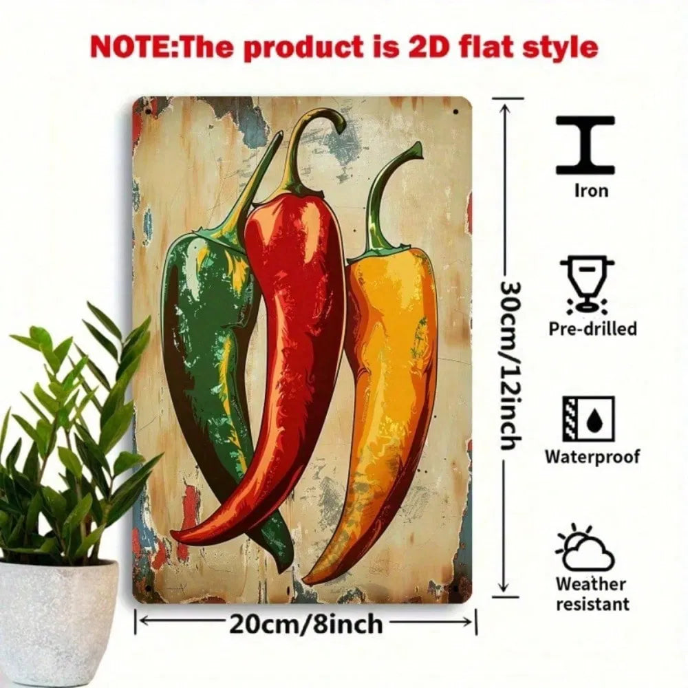 Metal Tin Wall Sign - 20 cm x 20 cm - Home Decor