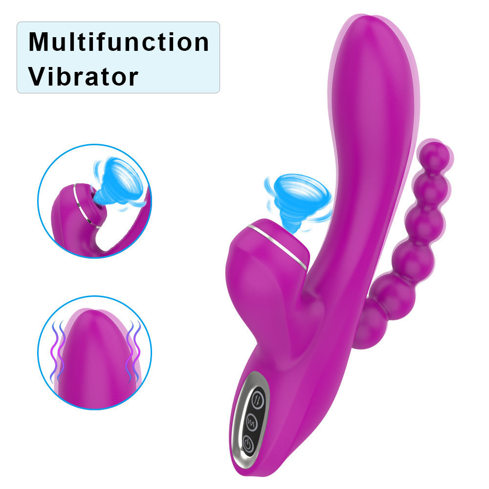 Multi-frequency Vibration Sucking Device for Women - Rechargeable Silicone Massager