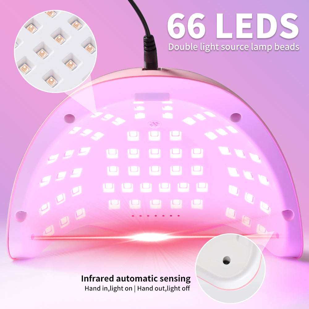 Professional UV LED Nail Lamp - Fast Drying Gel Polish Light for Manicures