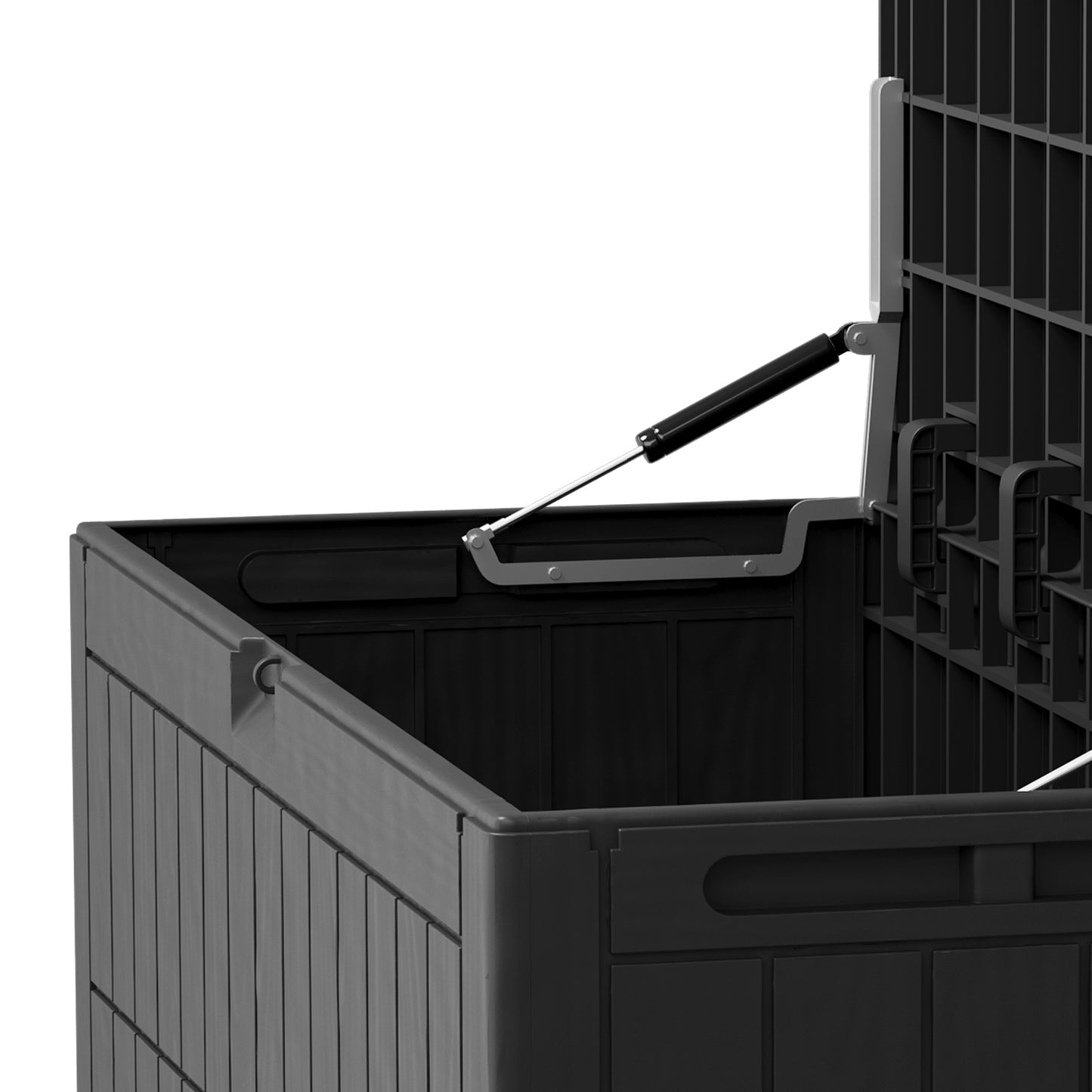 1 0 Gallon Outdoor Storage Box Water Proof Resin Deck Lockable Bin