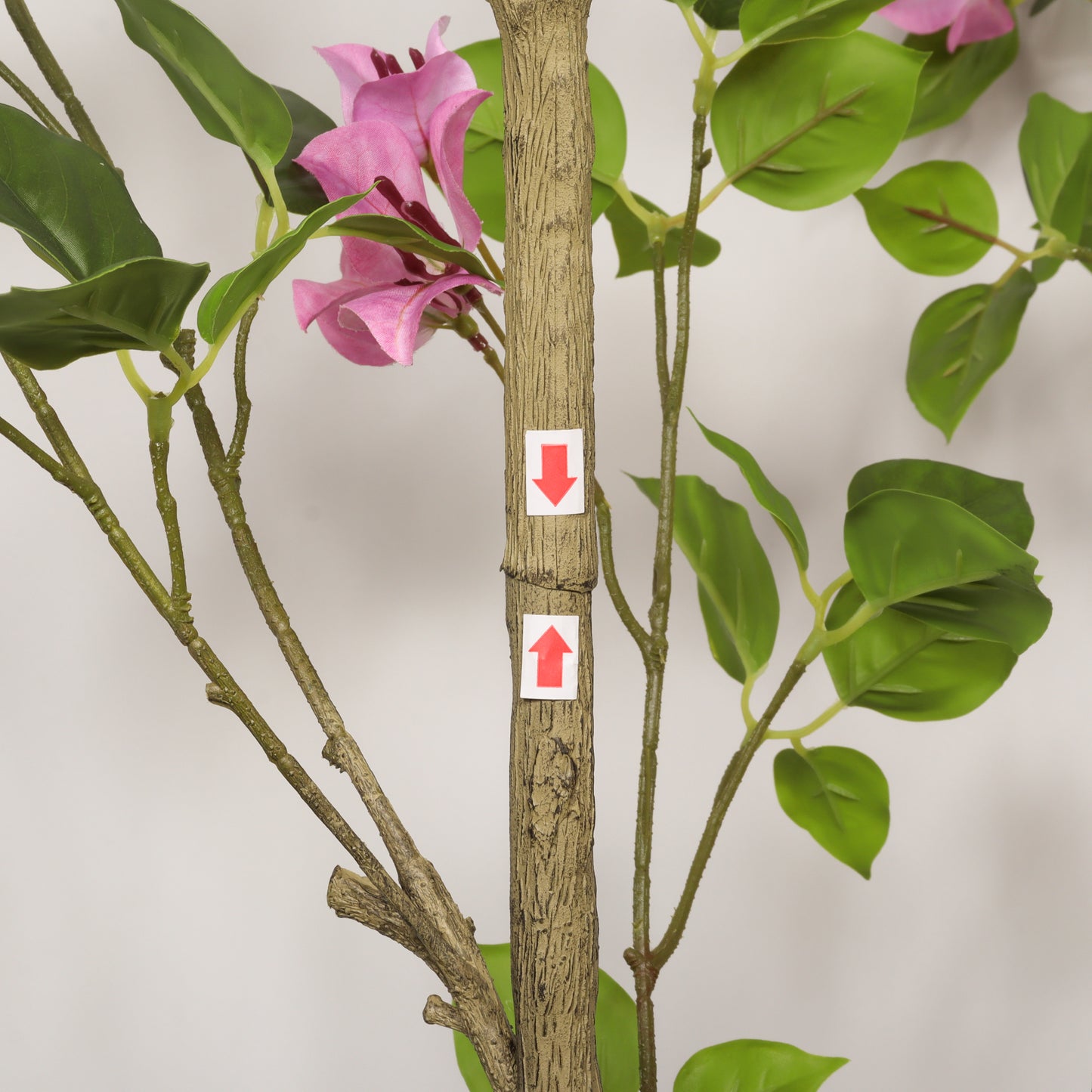 60-Inch Artificial Bougainvillea Tree - Baby Pink & Green Leaf