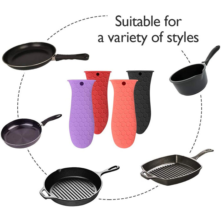 Silicone Hot Handle Holders - Heat Resistant Potholder Set