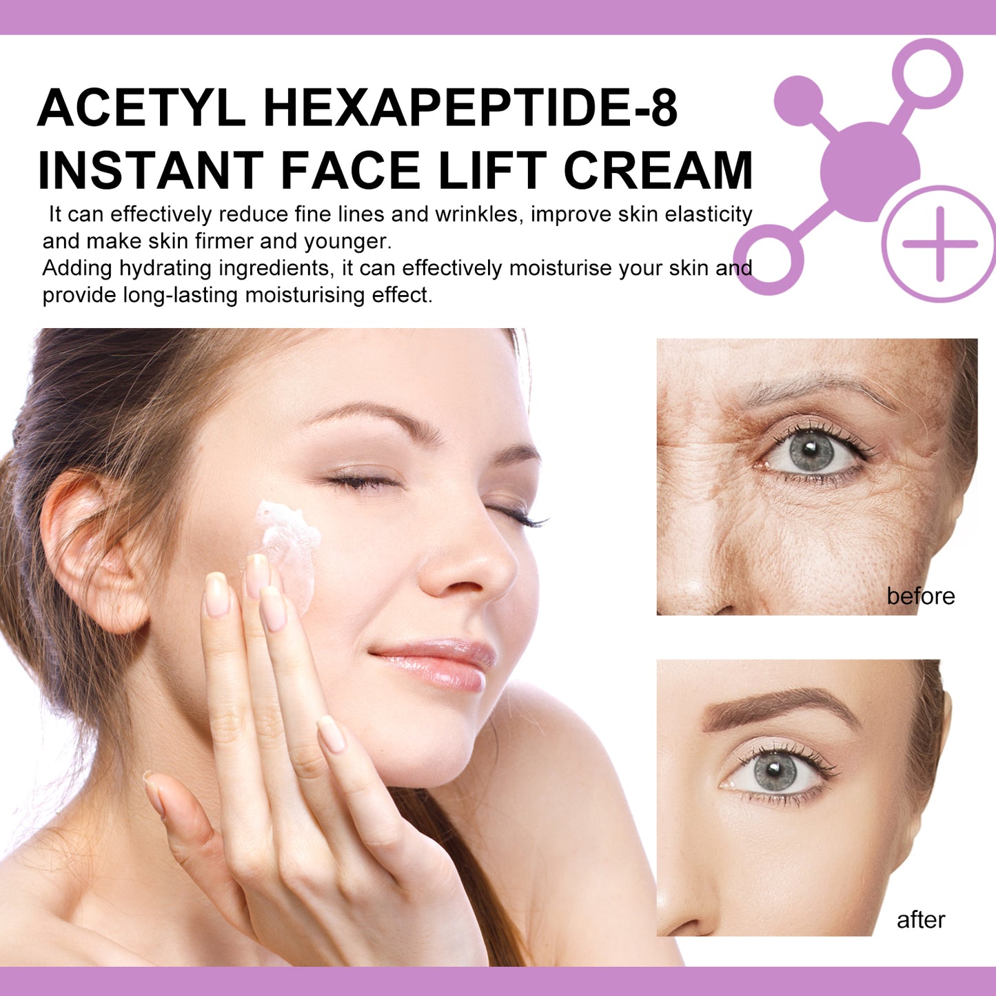 Firming Face Lifting Cream - Anti-Aging Moisturizer with Hyaluronic Acid